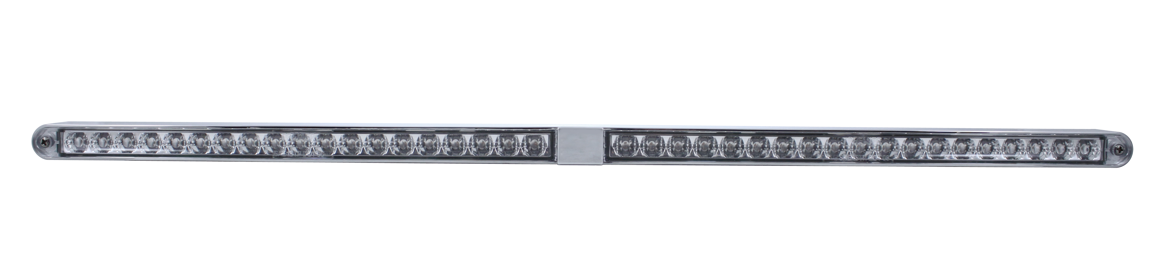 24" Led Light Bar With Two 19 Amber Led Reflector Light Bar - Clear Lens