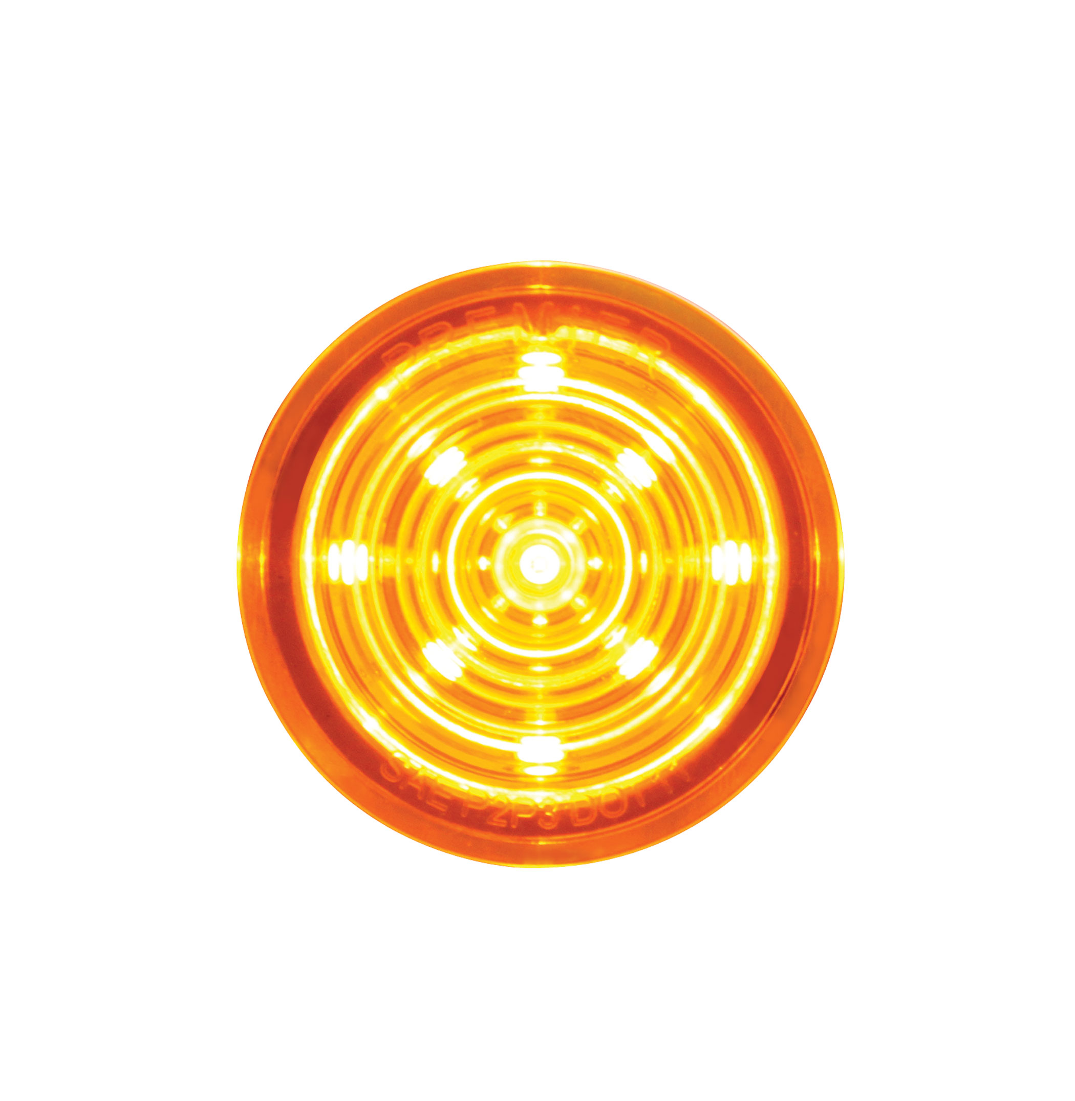 9 Led Dual Function Mini Bullet Light Insert - Amber / Amber Lens