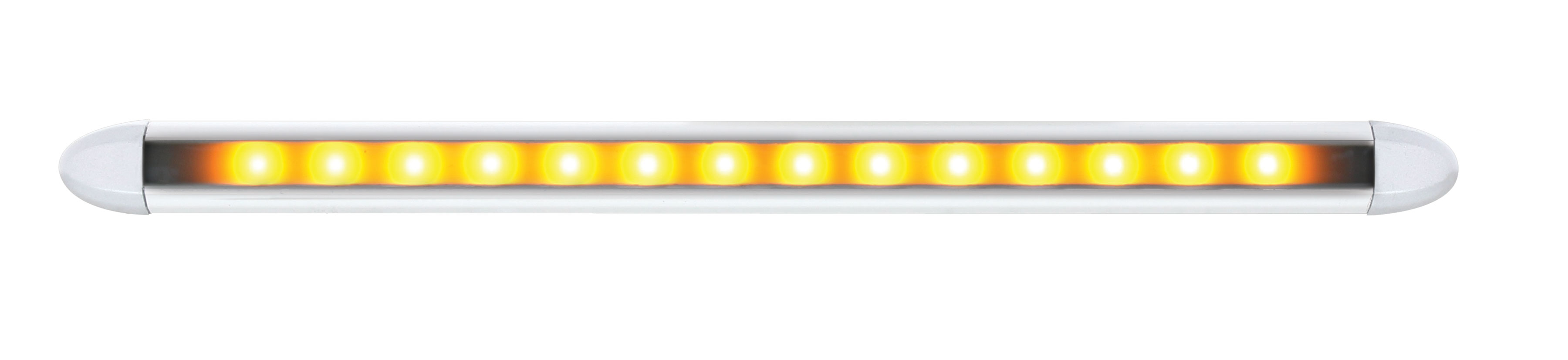 14 Led 6" Slim Light Bar - Amber Led / Clear Lens