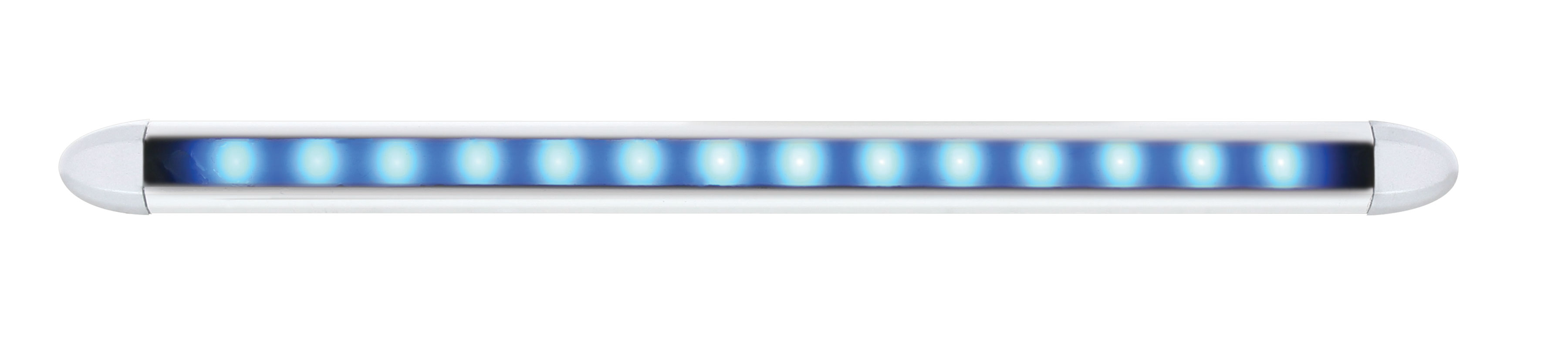 14 Led 6" Slim Light Bar - Blue Led / Clear Lens