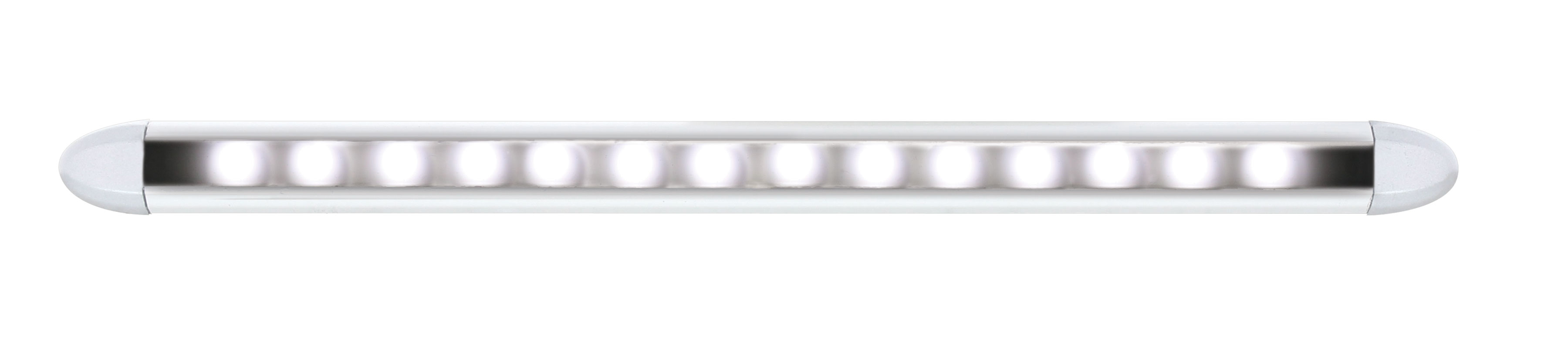 14 Led 6" Slim Light Bar - White  Led / Clear Lens