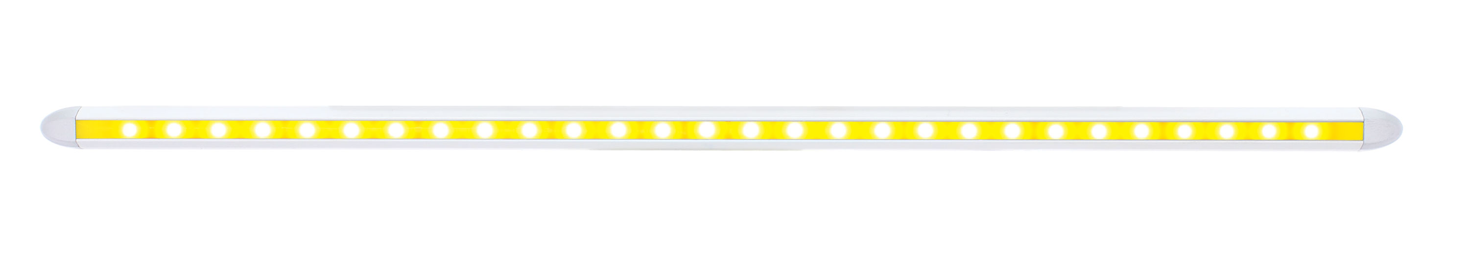 28 Led 12" Slim Light Bar - Amber Led / Clear Lens