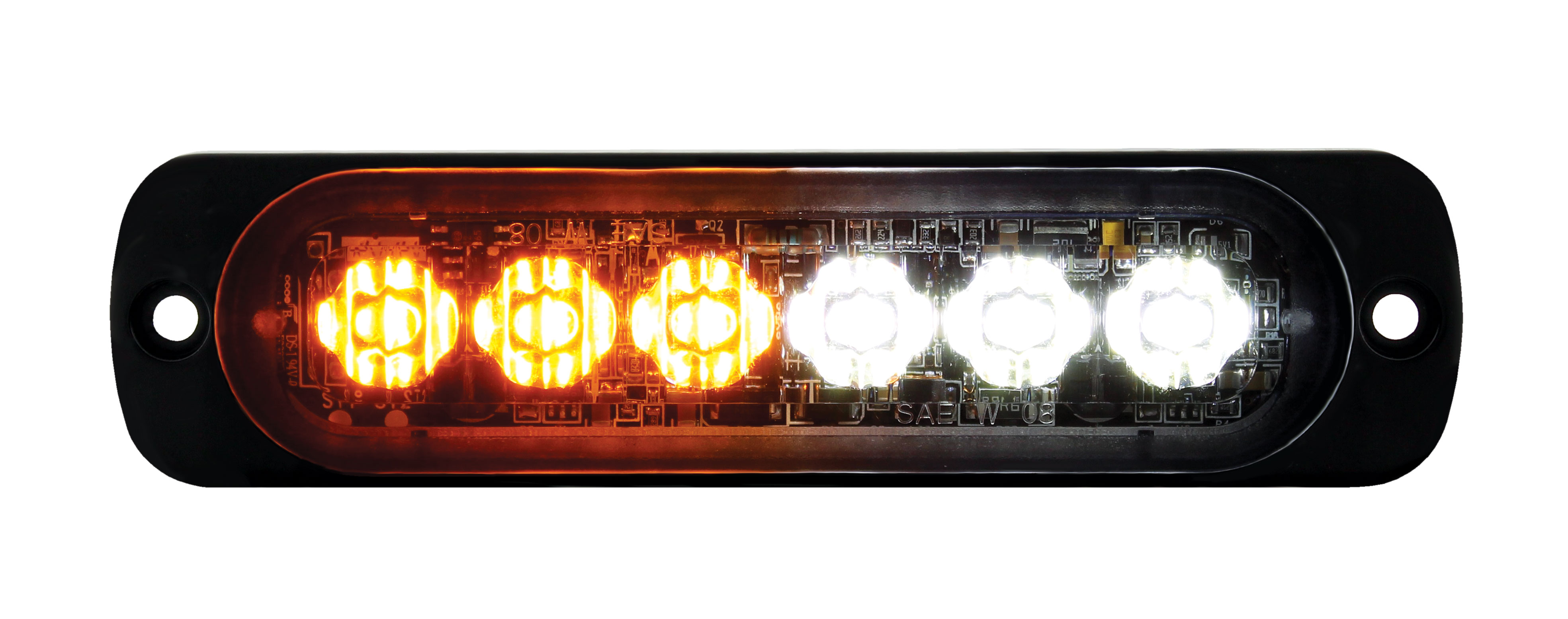 6 Hight Power Led Dual Color Warning Light