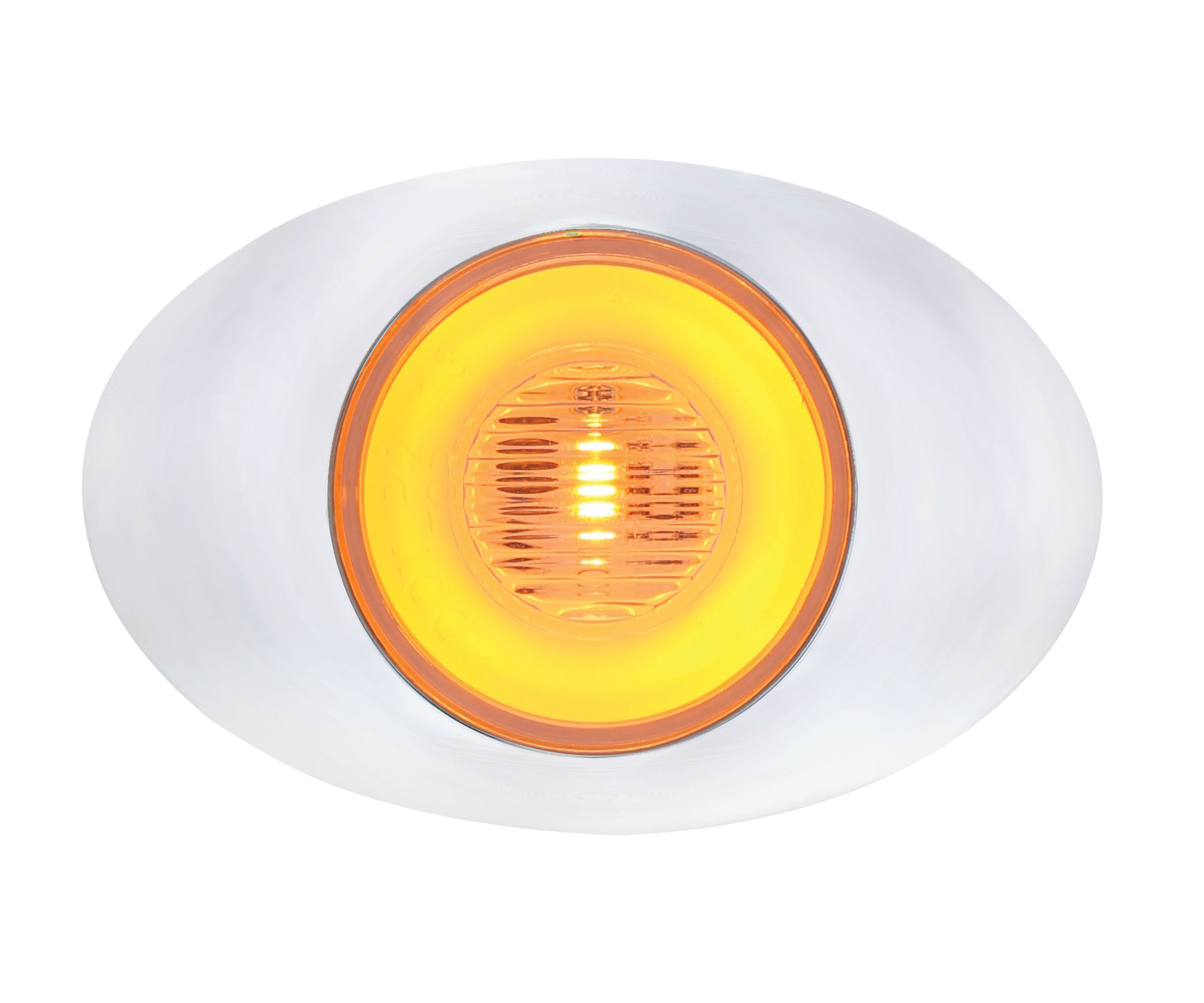 5 Led "M3 Millennium" Clearance/Marker Light - Glo Light - Amber Led/Clear Lens