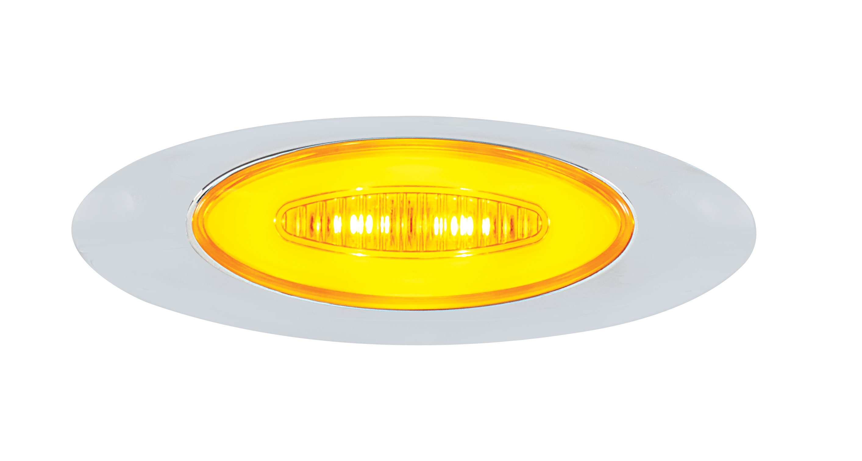 6 Led "M5 Millennium" Marker Light - Glo Light- Amber Led/Amber Lens