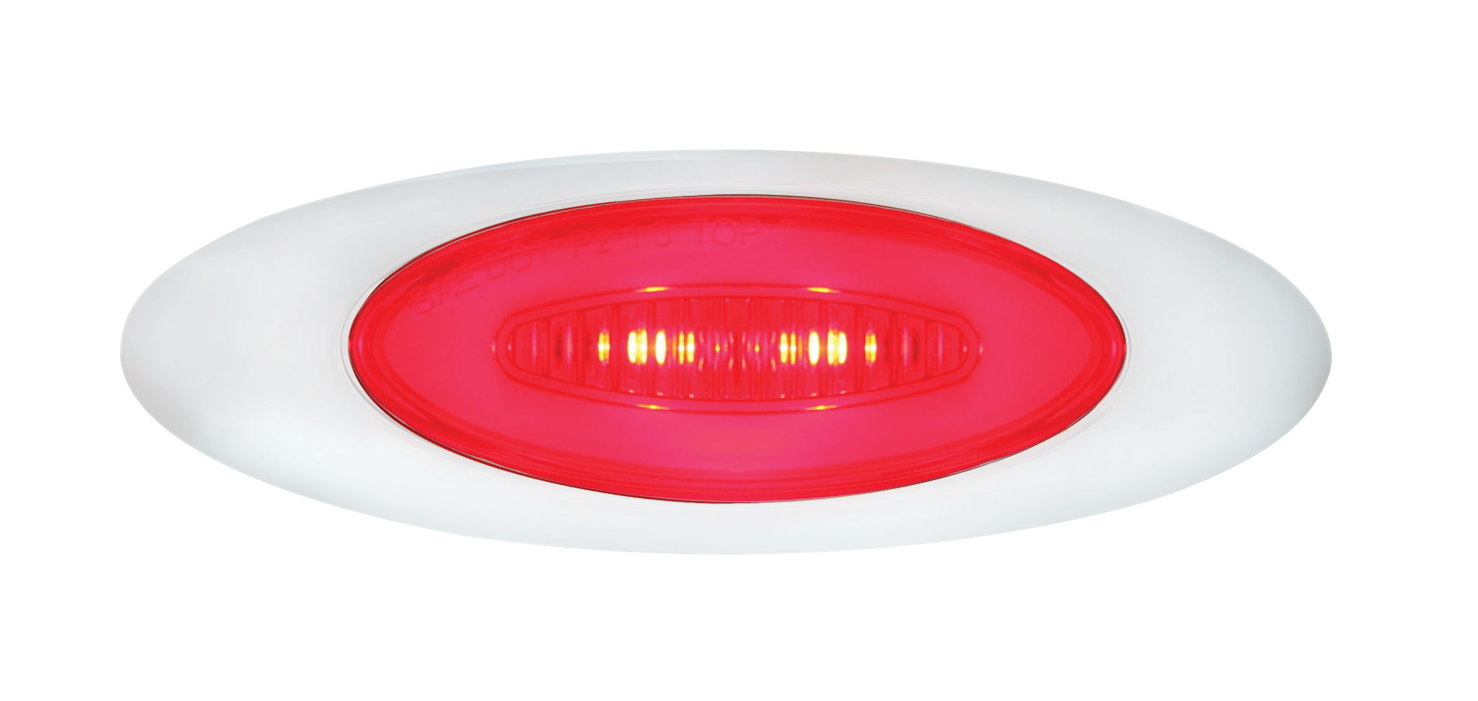 6 Led "M5 Millennium" Marker Light - Glo Light- Red Led/Red Lens