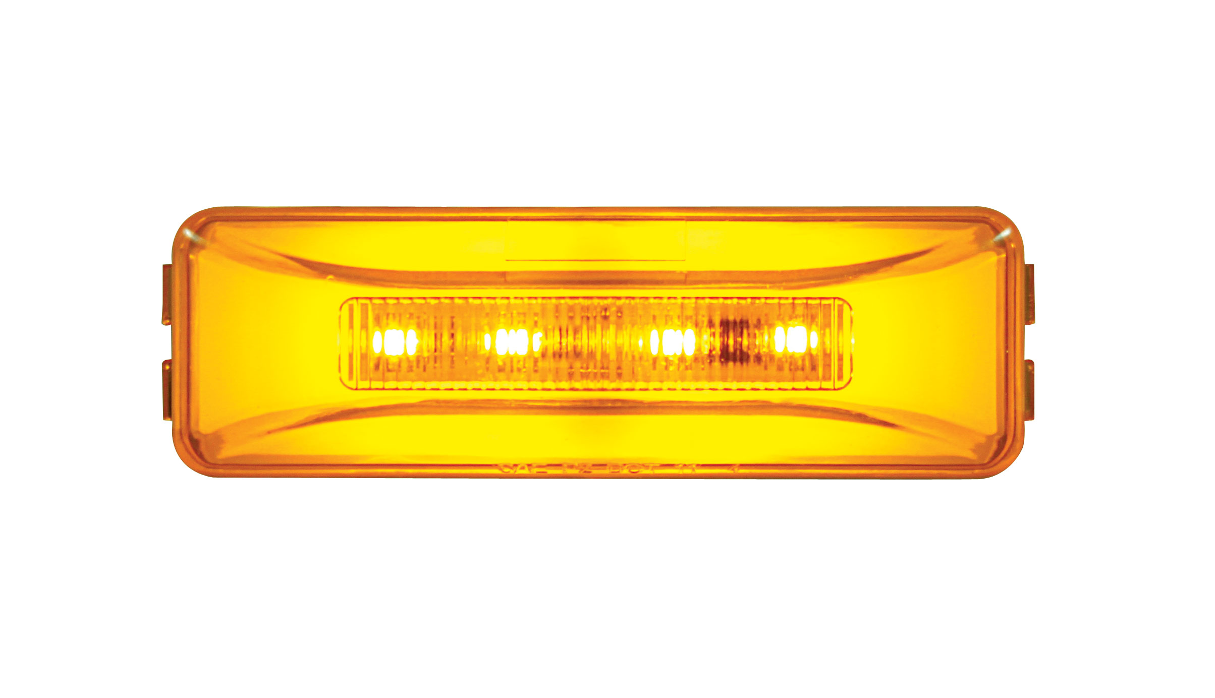 10 Amber Led Rectangular Clearance / Marker Light - Glo Light - Amber Lens