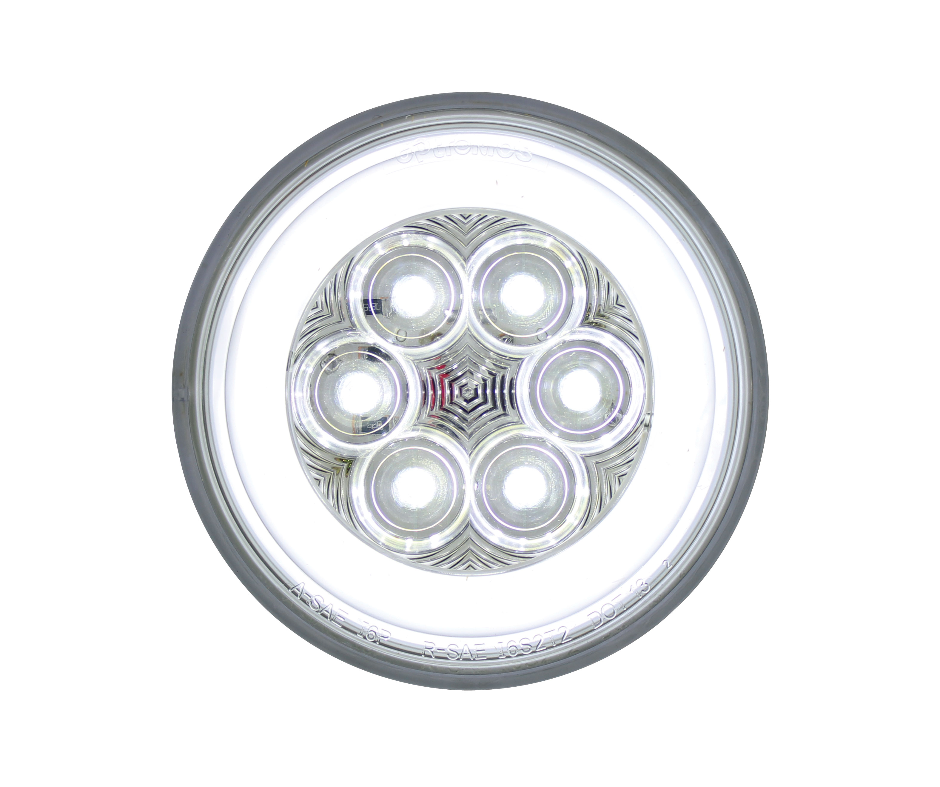 21 Led 4" Back-Up Glo Light - White