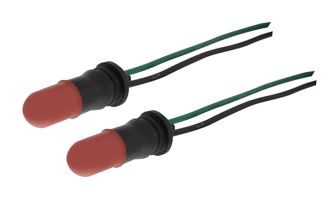 (2/Card) Headlamp City Light - Red