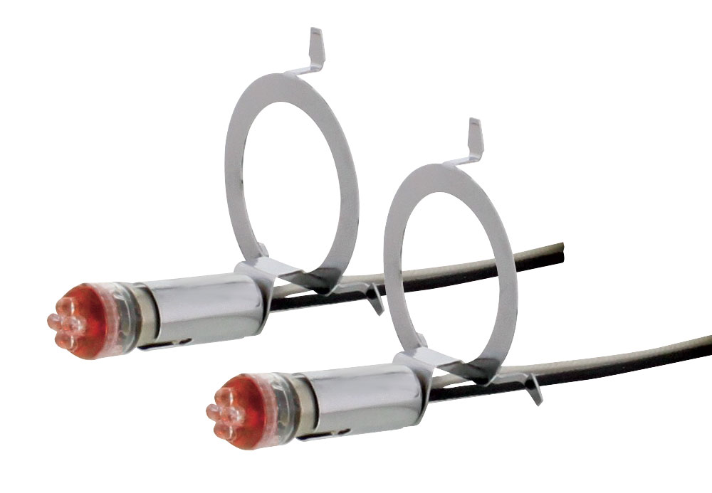 (2/Card) "City Light" Bracket (#38570) - Red Led