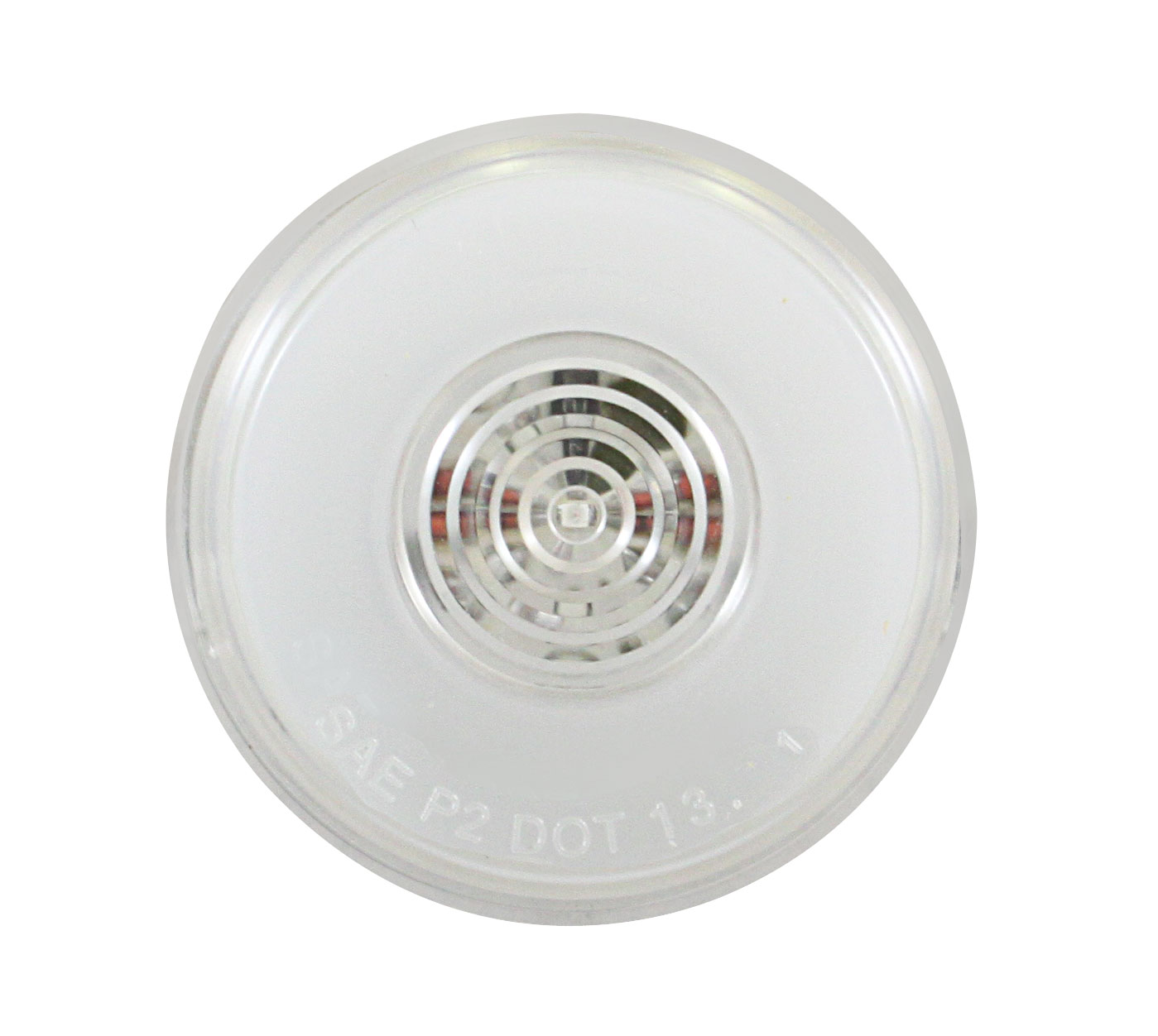 6 Red Led 2" Clearance/Marker "Glo" Light - Clear Lens