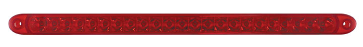 23 Red Smd Led 17 1/4" S/T/T & P/T/C Light Bar With Reflector - Red Lens