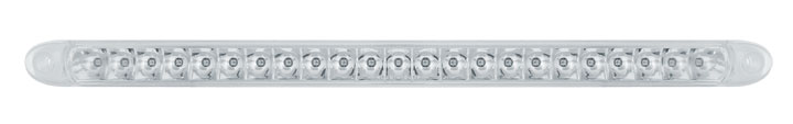 23 Amber Smd Led 17 1/4" S/T/T & P/T/C Light Bar With Reflector - Clear Lens