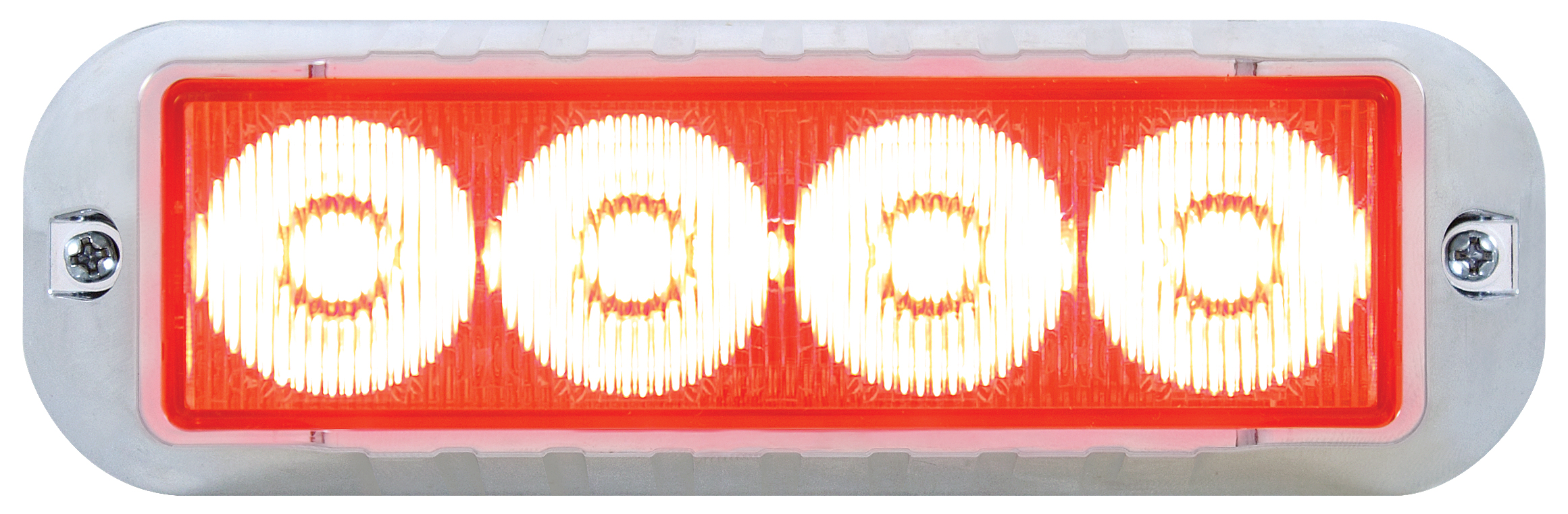 4 Led 12V/24V Strobe Light - Red