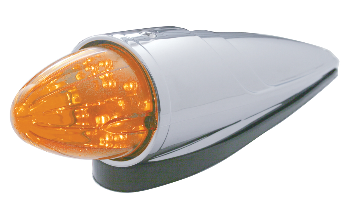 19 Amber Led Grakon 1000 Style Watermelon Cab Light - Dark Amber Lens