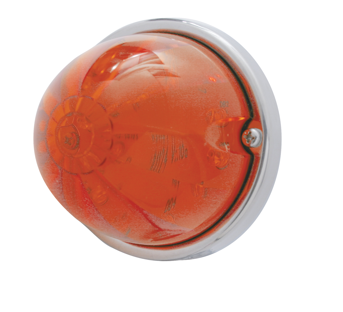 17 Amber Led Auxiliary Flush Mount Watermelon Light Kit - Dark Amber Lens