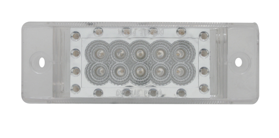 26 Amber Led Rectangular Clearance/Marker Light With Reflector - Clear Lens