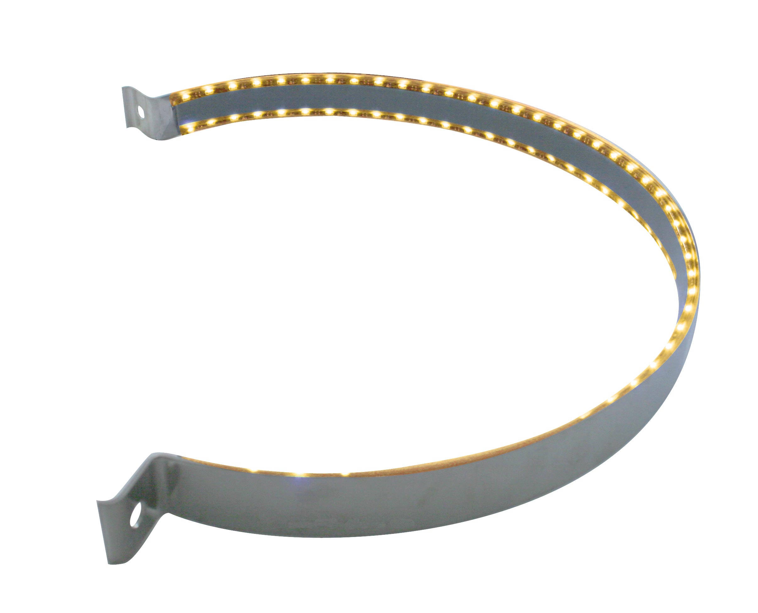 90 Led Stainless Peterbilt Air Cleaner Strap - Amber