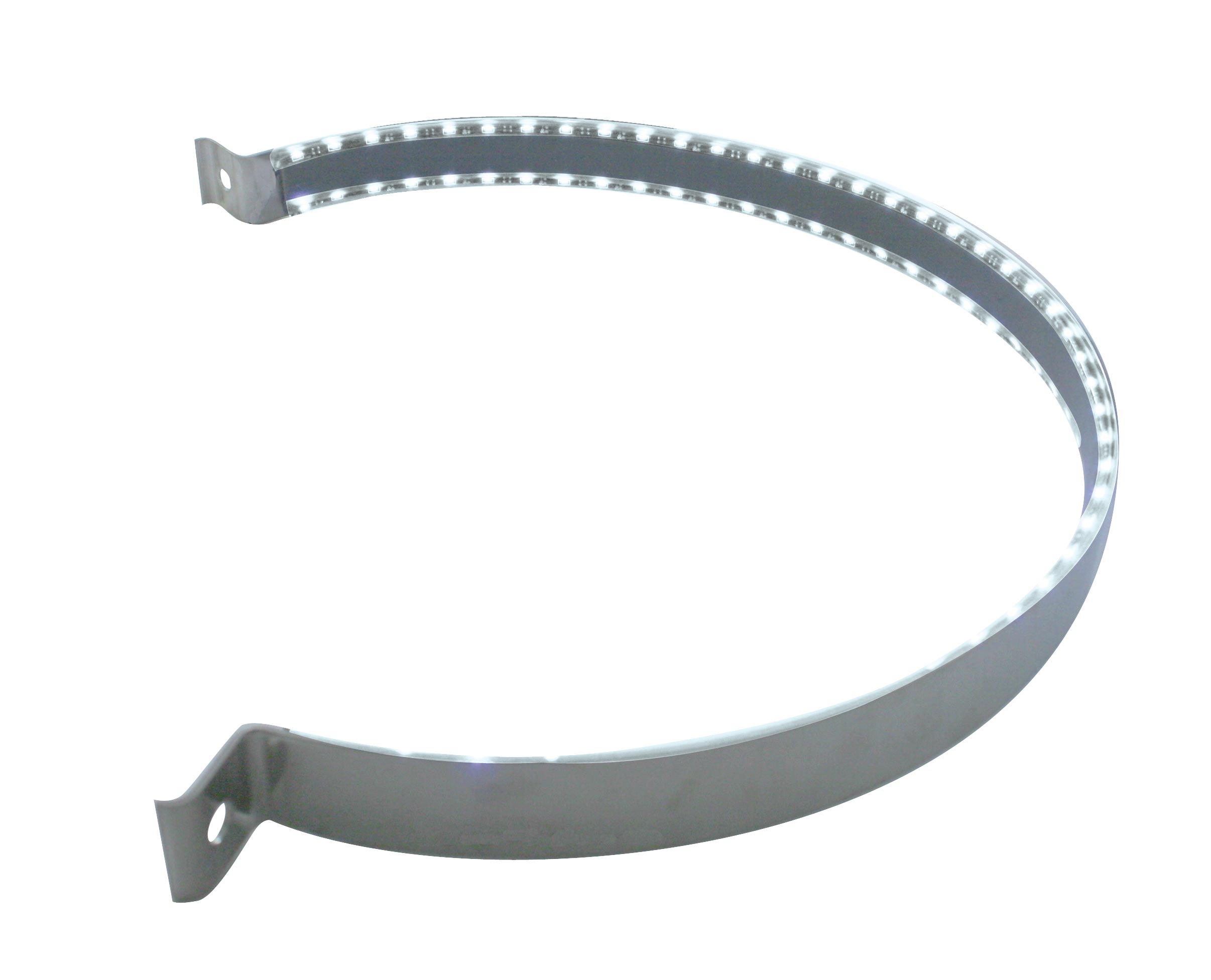 90 Led Stainless Peterbilt Air Cleaner Strap - White