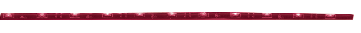 45 Red Led 35 1/4" Flex Light - Wire Exit Left