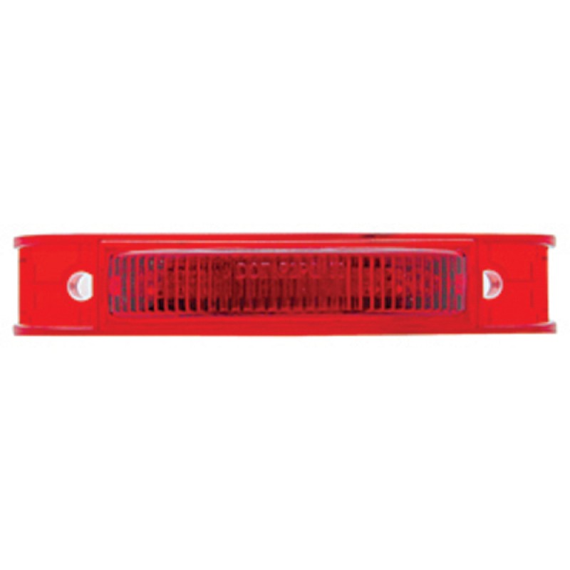 7 Red Led Rectangular Clearance/Marker Light - Red Lens