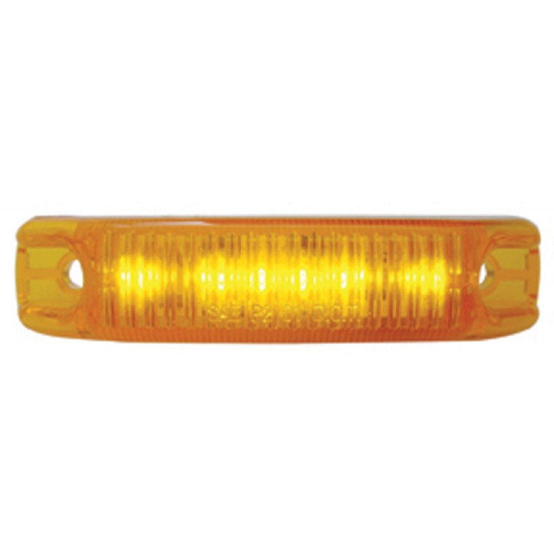 6 Amber Led Streamline Design Clearance/Marker Light - Amber Lens