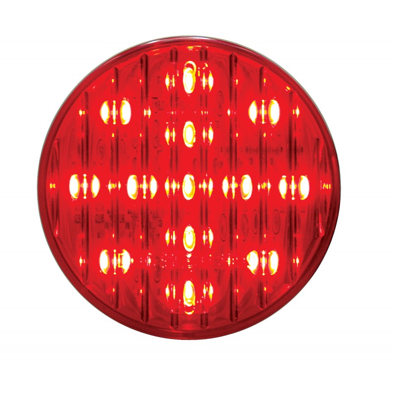 13 Red Led 2 1/2" Flat Clearance/Marker Light - Red Lens **No Other Discounts Applicable**