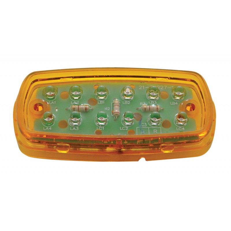 12 Led Rectangular Clearance/Marker Light Base