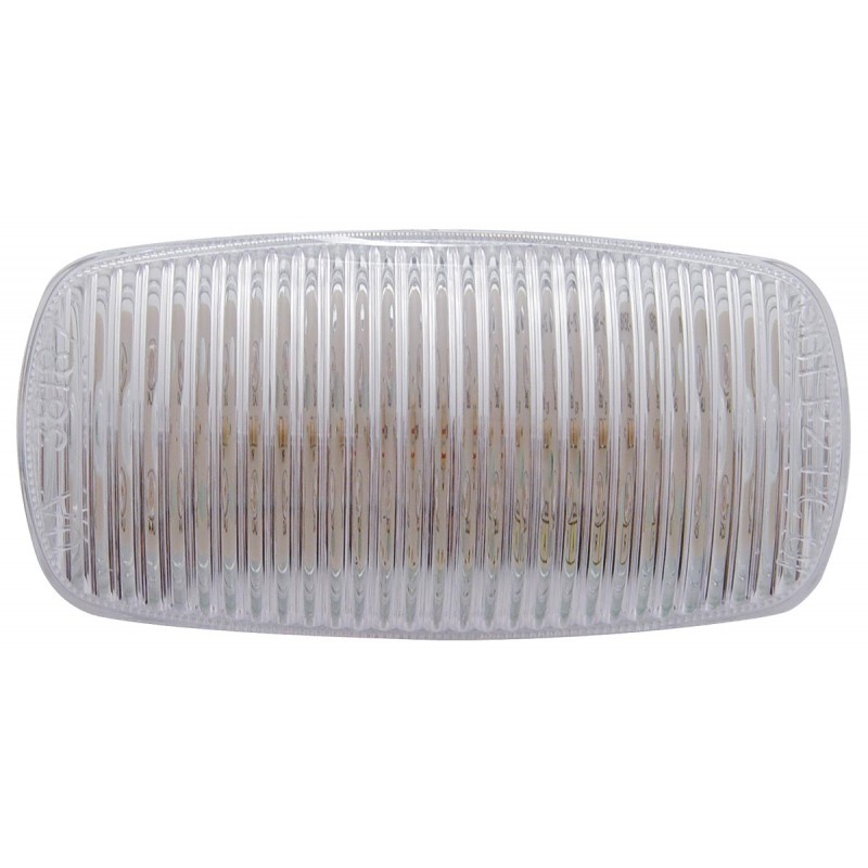 12 Amber Led Rectangular Clearance/Marker Light - Clear "Phantom I" Lens