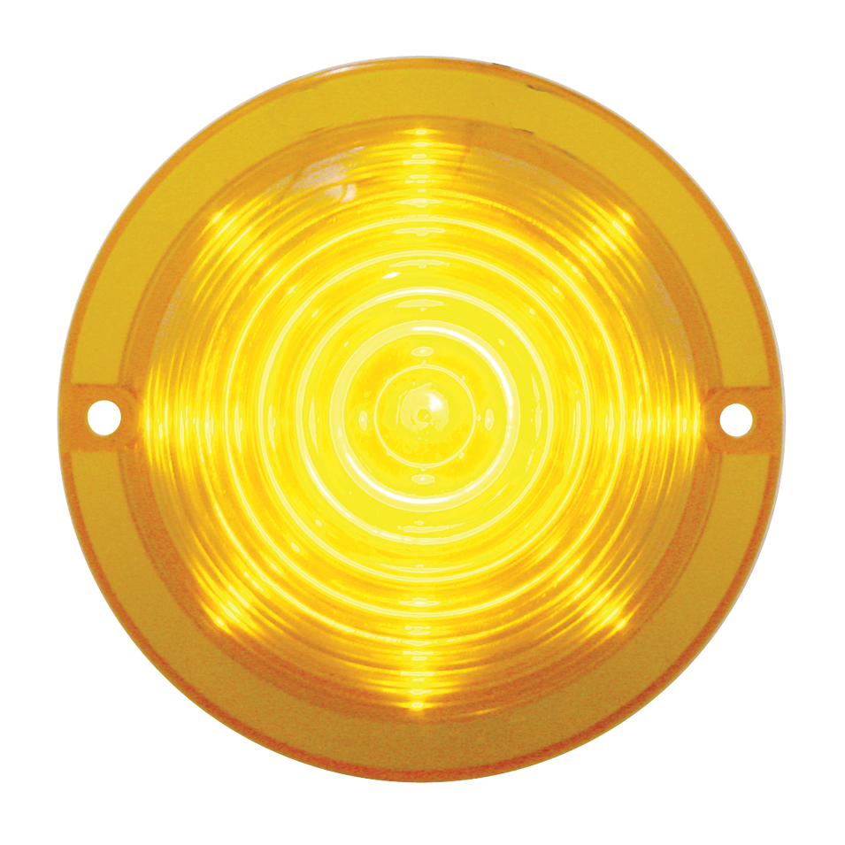 13 Amber Led Round Beehive/Truck-Light Cab Light - Amber Lens