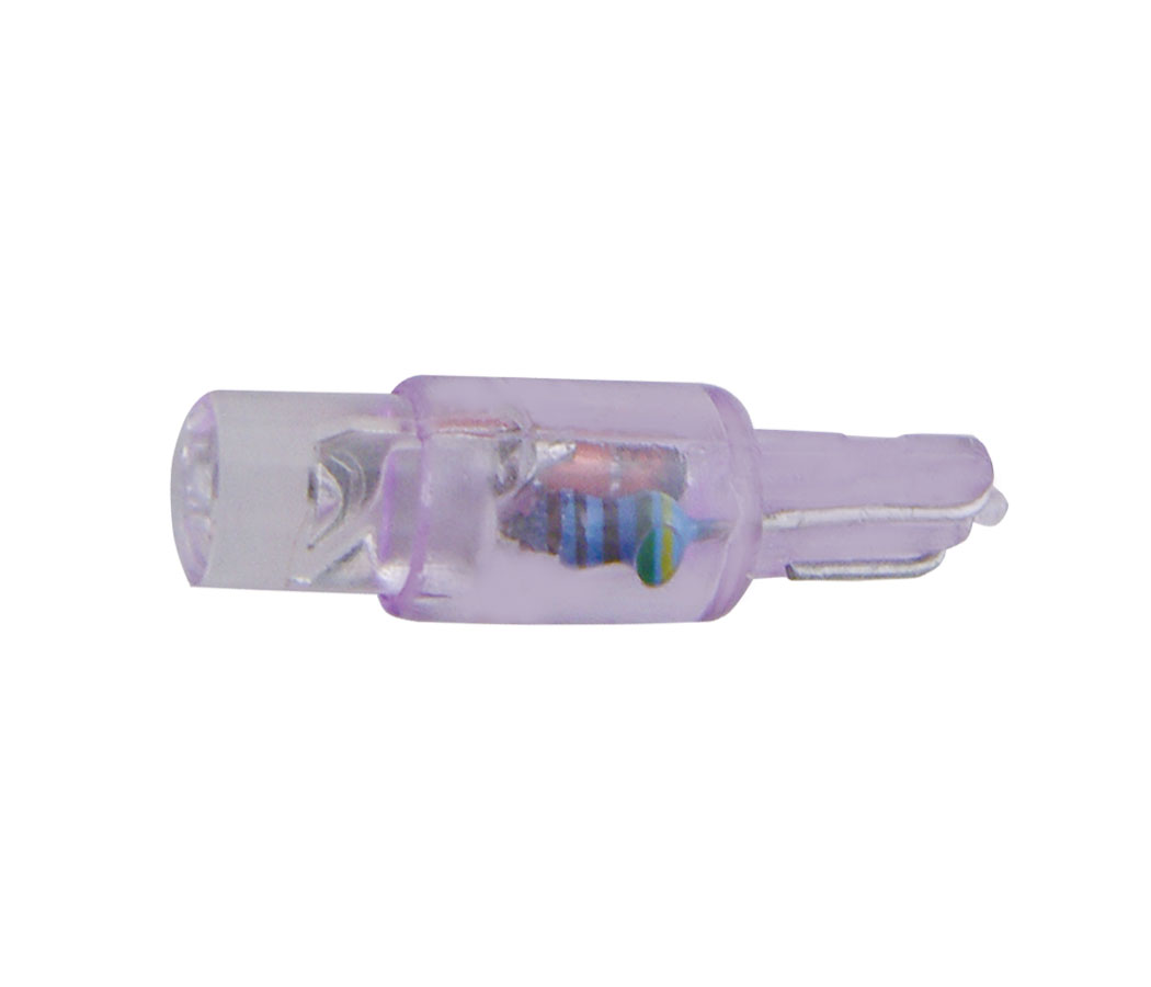 (2/Card) 37/Bp2 Bulb W/ 1 Micro Led Bulb - Purple
