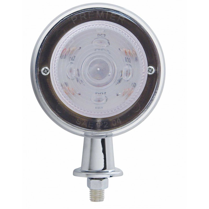 13 Amber Led Honda Light Kit W/ 1 1/8" Arm - Clear Lens