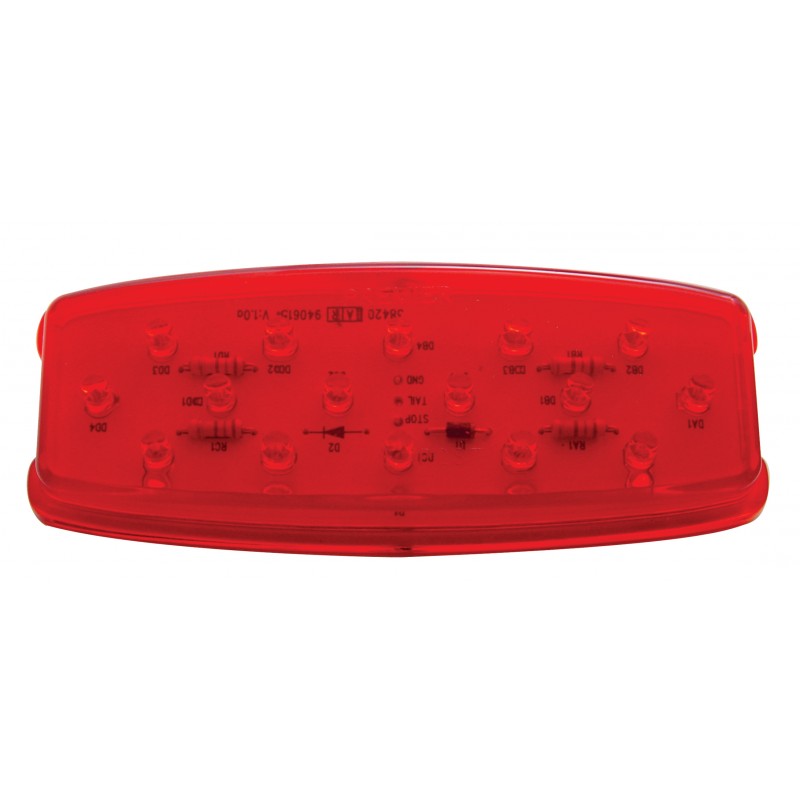 16 Red Led Retro Clearance/Marker Light - Red Lens