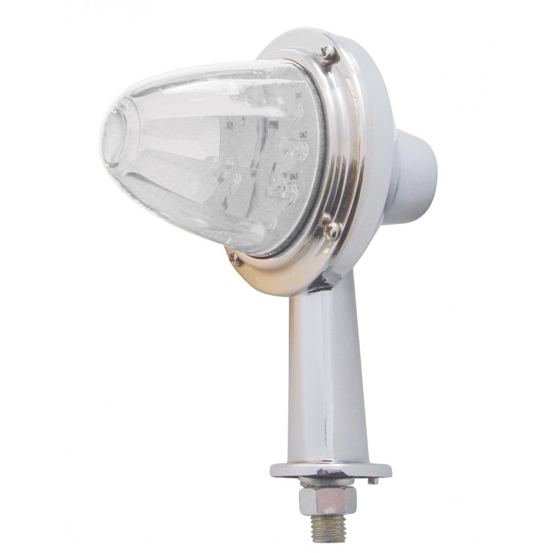 11 Amber Led Watermelon Honda Light W/ 2 1/8" Arm - Clear Lens
