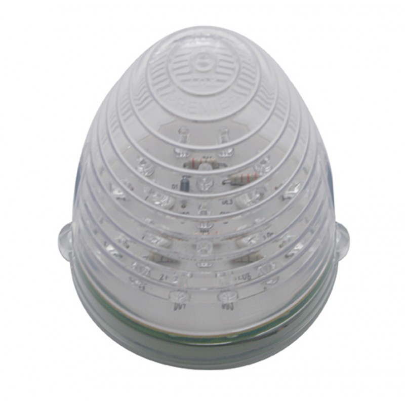 19 Amber Led Grakon 1000 Beehive Cab Light - Clear Lens