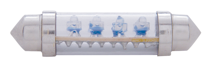 (2/Card) 8 Led 211-2 Bulb - Blue