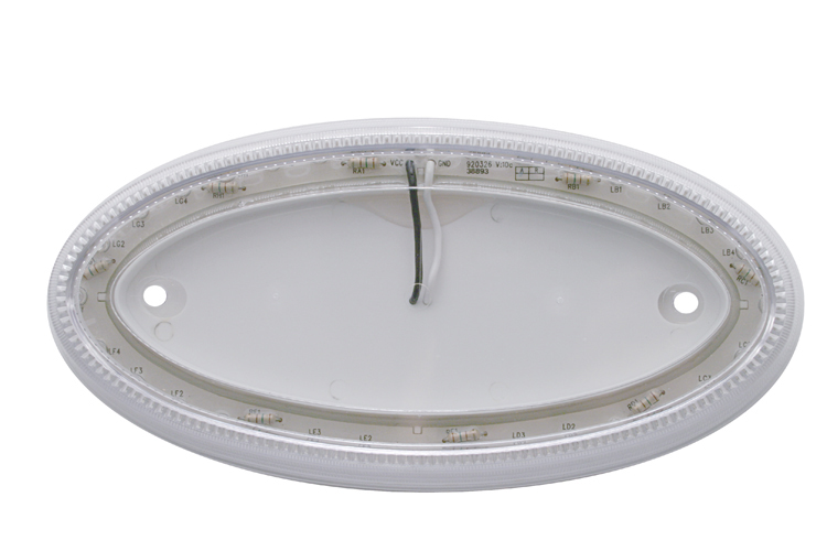 32 Red Led Peterbilt Emblem Light - Clear Lens