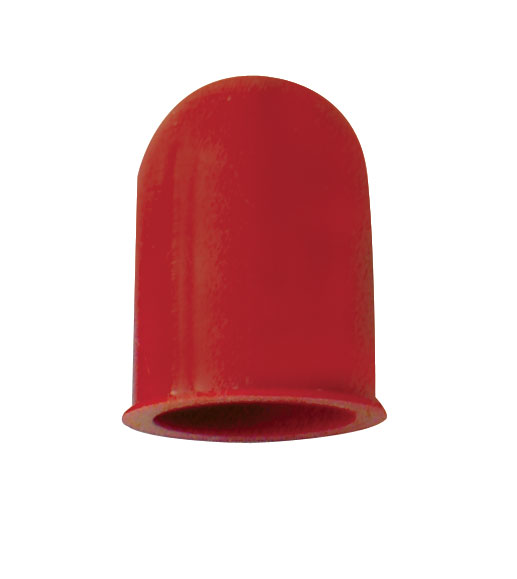 (6/Card) Small Bulb Cover - Hot Red