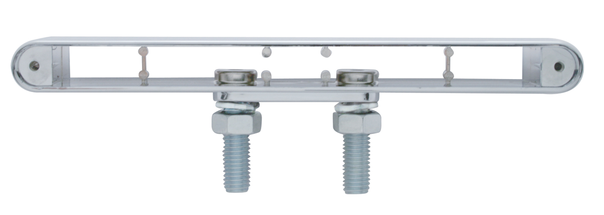 Chrome Plastic 9" Double Face Light Bar Housing Only