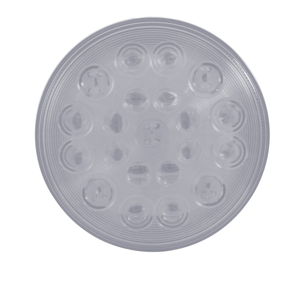 21 Red Led 4" S/T/T Light - Clear Lens