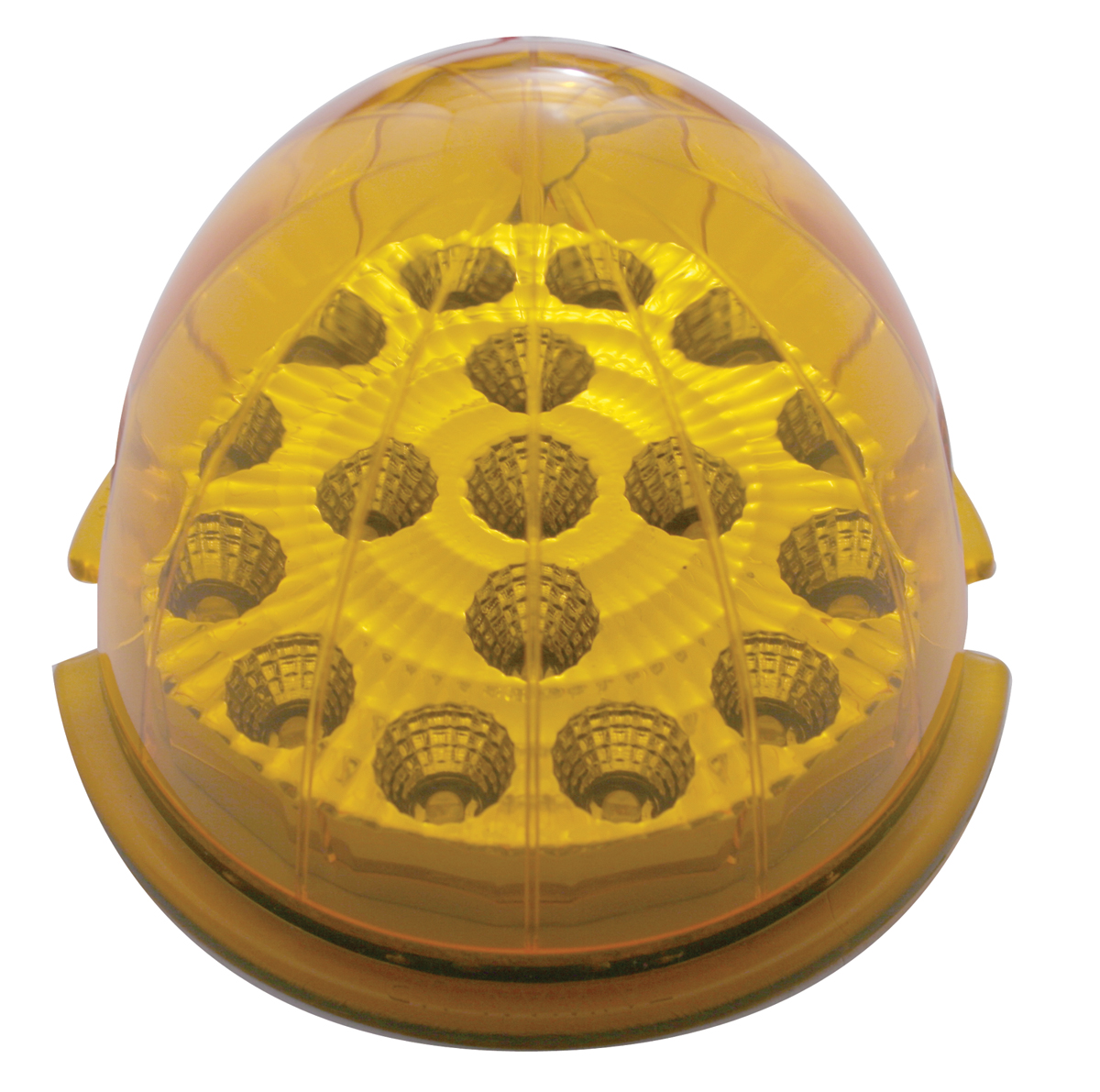 17 Amber Led Round Reflector Auxiliary/Cab Light - Amber Lens