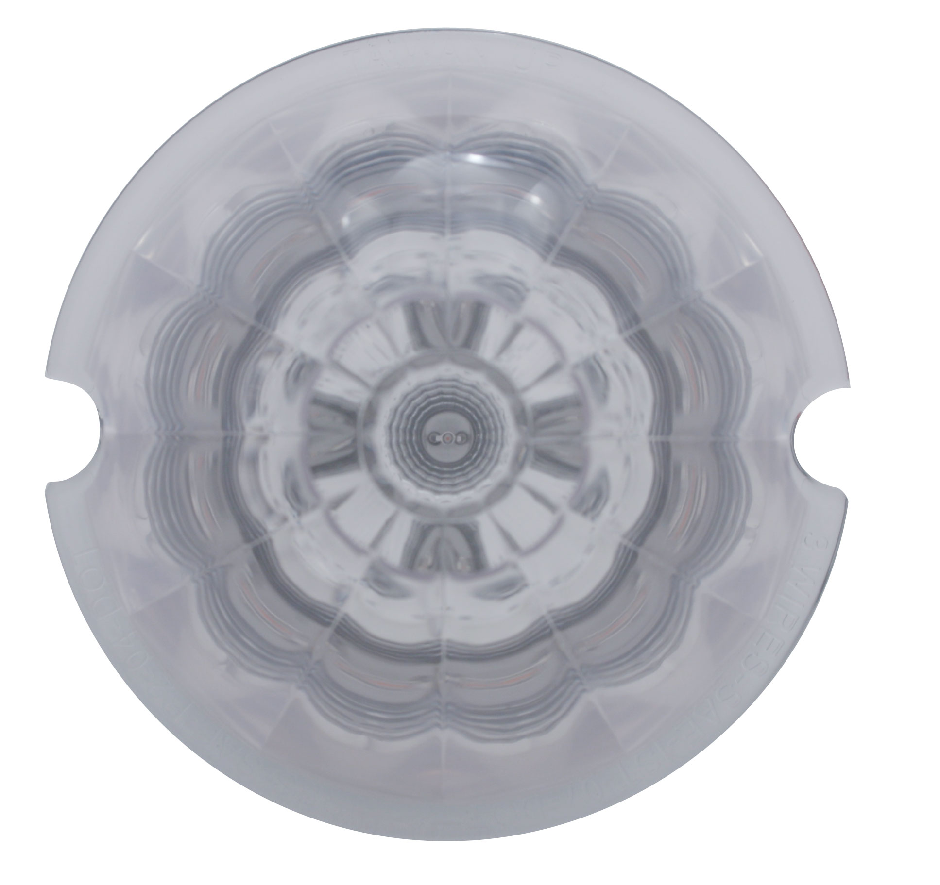 Round Reflector Cab Light W/ 17 Amber Led Watermelon Lens - Clear Lens