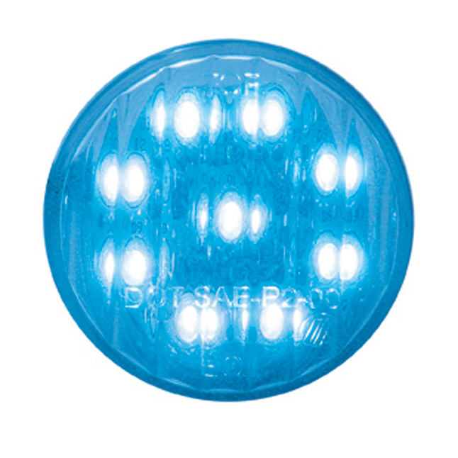 9 Blue Led 2" Auxiliary/Utility Light - Clear Lens