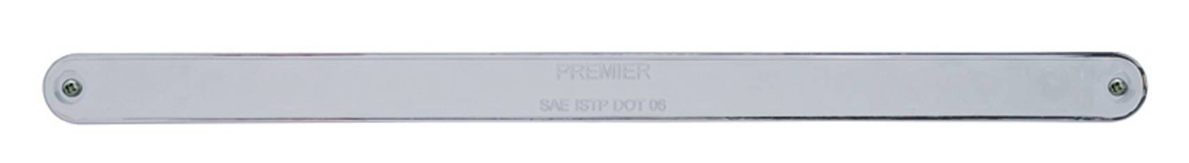 14 Led 12" P/T/C Light Bar W/ Chrome Bezel - Red Led/Chrome Lens