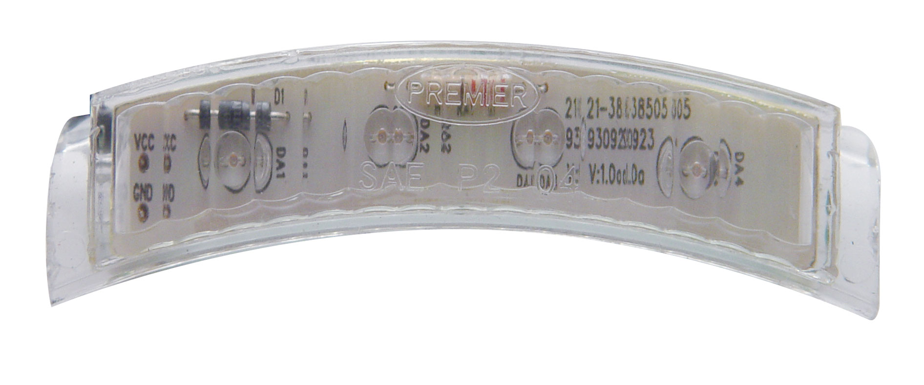 4 Led Dual Function Headlight Signal Light - Amber Led/Clear Lens