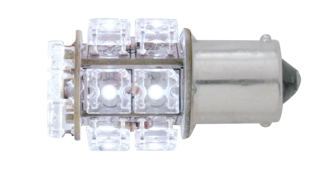 13 White Led 360 Degree 1156 Bulb - Straight Pin