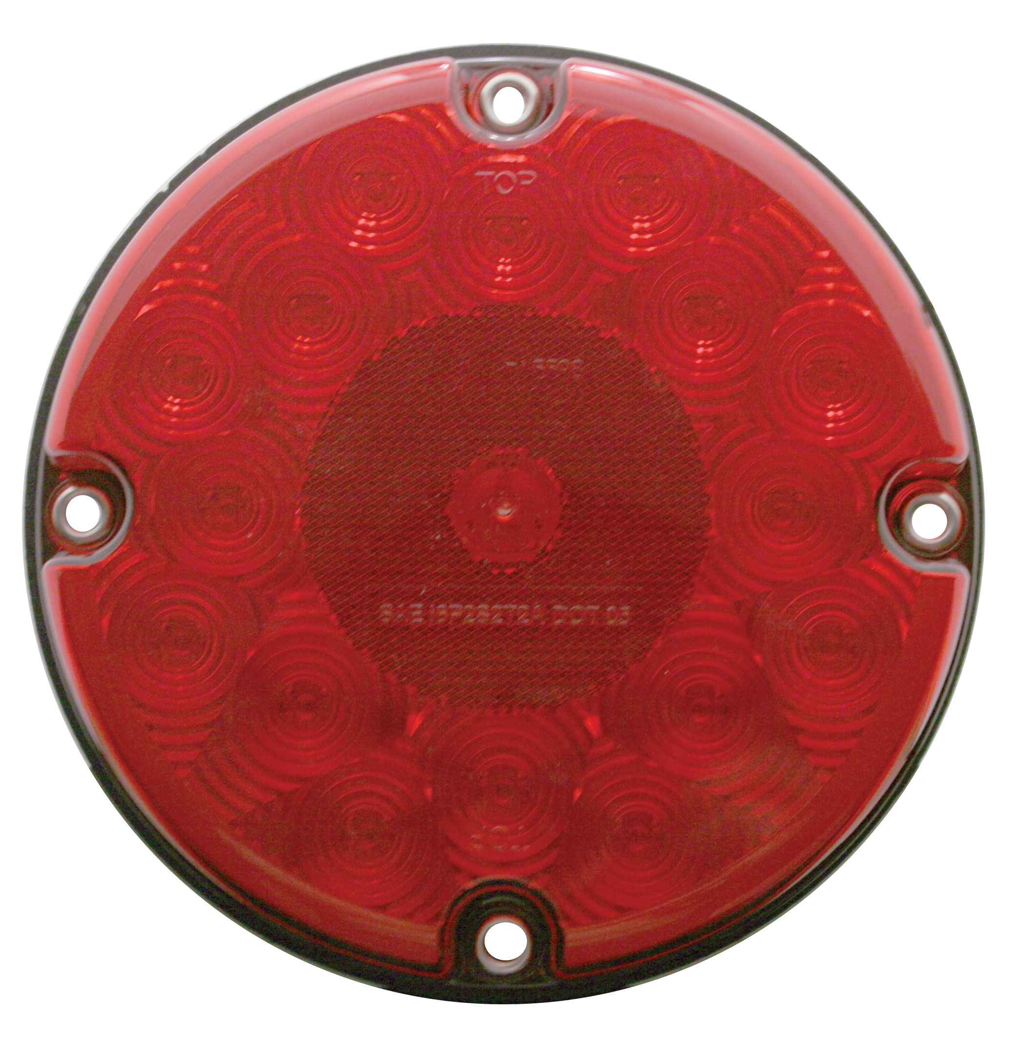 17 Red Led 7" Round S/T/T Light - Red Lens