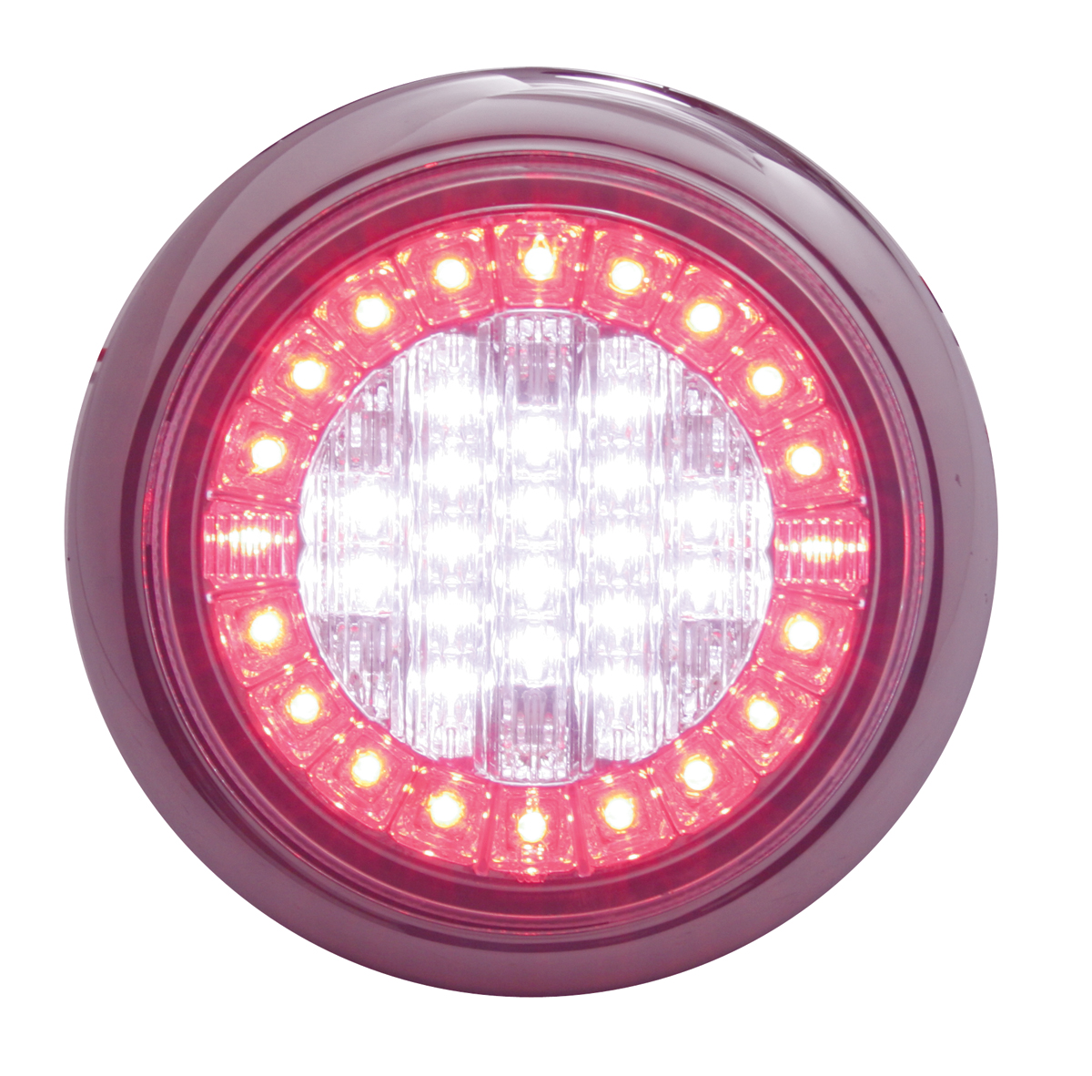 "Euro" 18 White + 20 Red Led Light