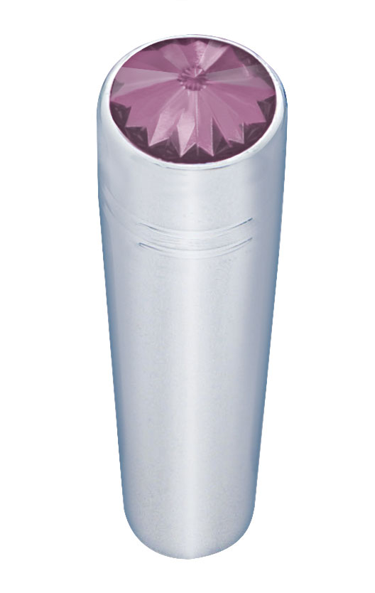 Chrome Peterbilt Short Toggle Switch Extension W/ Diamond - Purple