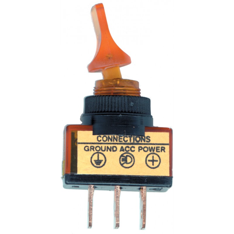 *Closeout* Glow Duckbil 3Prung Switch - Amber Handle